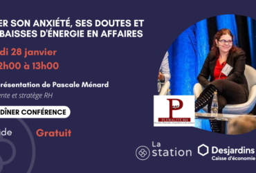 Gérer son anxiété, ses doutes et ses baisses d’énergie en affaires