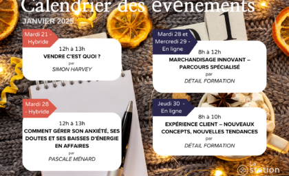 CALENDRIER DU MOIS DE JANVIER ✨