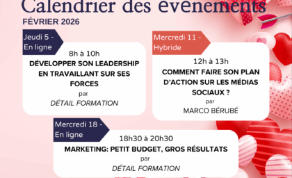 CALENDRIER DU MOIS DE FÉVRIER 💌