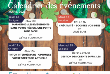 CALENDRIER DU MOIS DE MARS 🍀